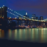 Brooklyn Bridge and downtown Manhattan