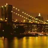 Brooklyn Bridge and downtown Manhattan