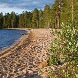 Venjnhiekka beach at Tiilikkajrvi national park