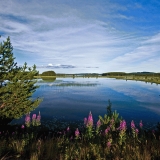 Lake Pudasjrvi seen from Ruunaantie road