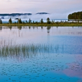 Foggy Paanajrvi lake