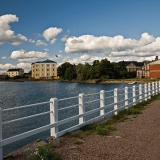 Finnish Naval Academy on Lnsi-Musta island in Suomenlinna