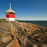 A beacon at Lnsi-Musta island