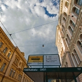 Tram stop at Hallituskatu