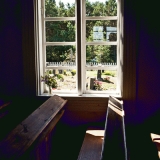 A view from the inside of the Jurmo chapel