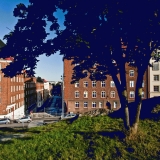 Oksasenkatu street seen from Temppeliaukio square