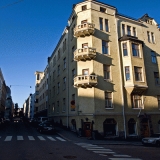 The intersection of Meritullinkatu and Maneesikatu