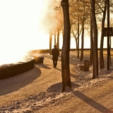 Ehrenstrmintie street bathing in the sun