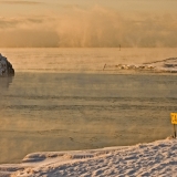 Sea smoke at Uunisaarensalmi sound