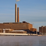 Lauttasaari bridge and Helsinki courthouse