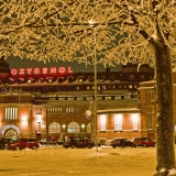 Hakaniemi market hall at winter