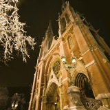 A frozen Johanneksenkirkko church