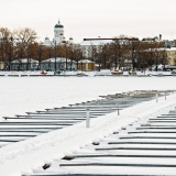 Boat marina at Elintarhanlahti bay