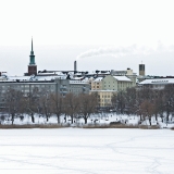 Hesperia park and Tl district seen from Linnunlaulu over Tlnlahti bay