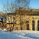 The former Nikkil mental hospital at winter