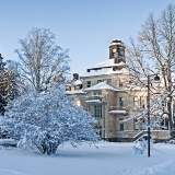 The former Nikkil mental hospital at winter