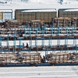 Timber at Kemi railway station