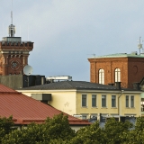 The tower of the Erottaja fire station and buildings of the Kaartinkaupunki district