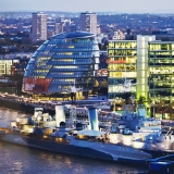 HMS Belfast and the London City Hall