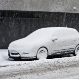 Covered in snow