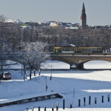 A tram on Pitksilta