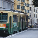 Tram 10 at Johanneksenkirkko stop