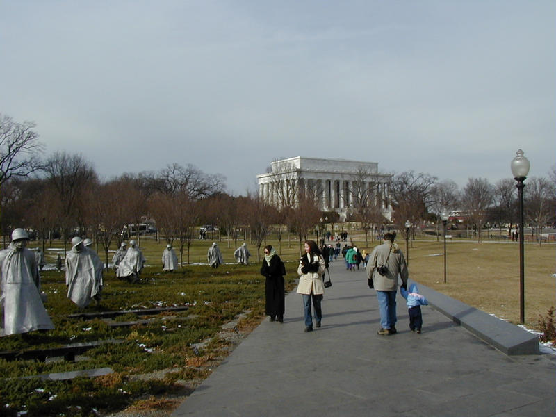 The Korean Vetarans and Abraham Lincoln memorials