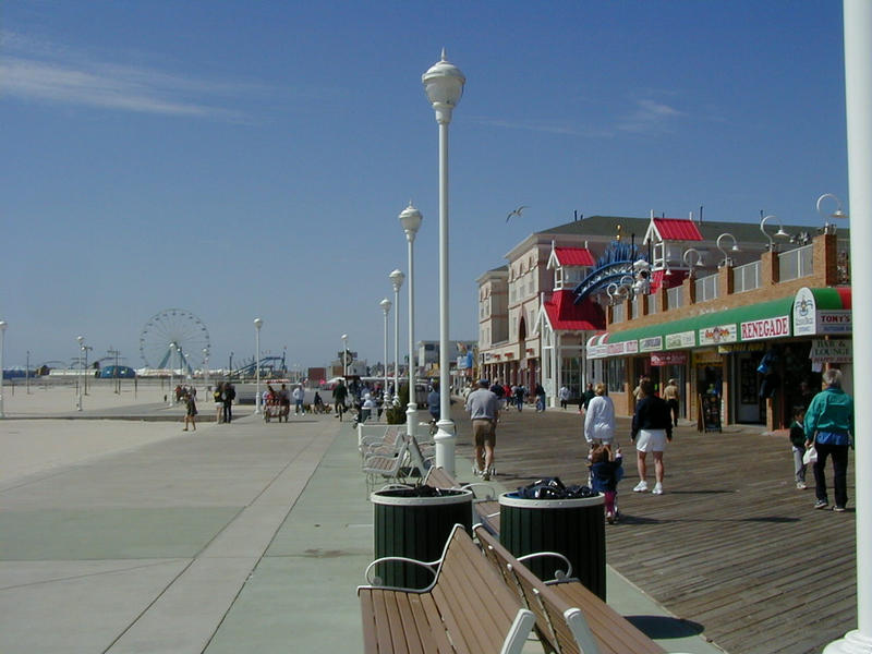 The Boardwalk and the beach