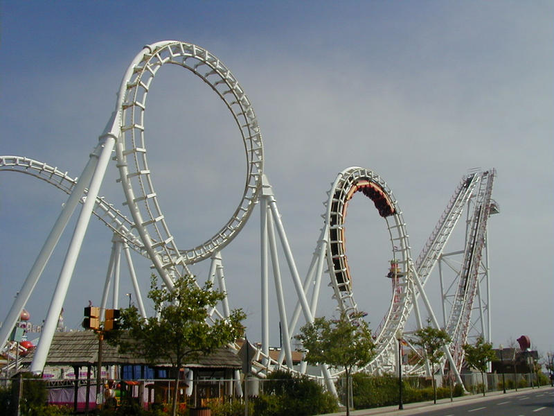 A rollercoaster