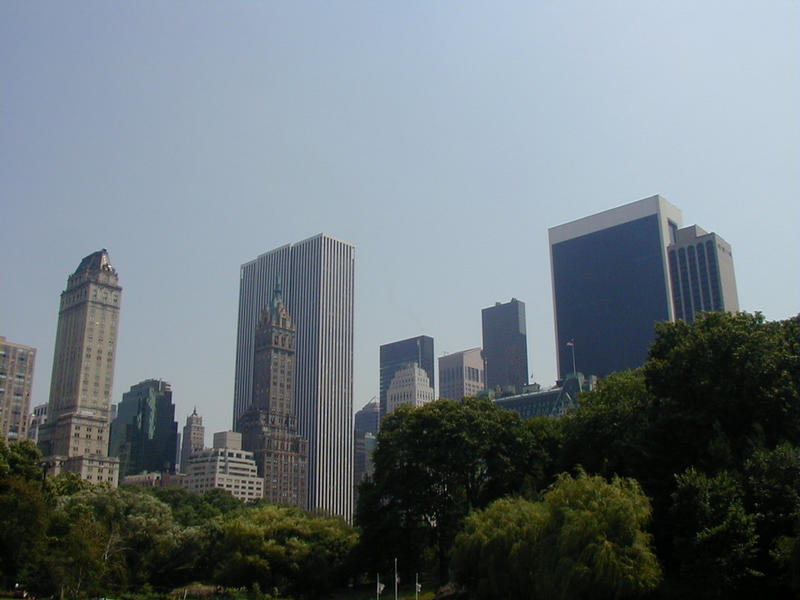 Skyscrapers bordering the Central Park