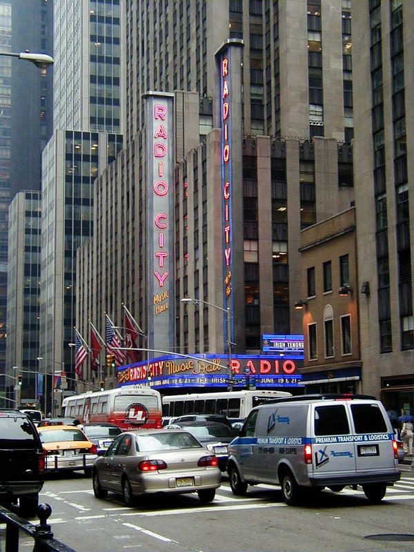 The Radio City Music Hall and the Avenue of the Americas