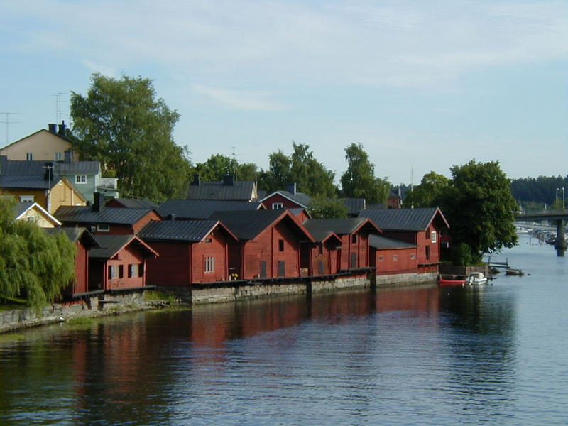 The shore of the river Porvoo