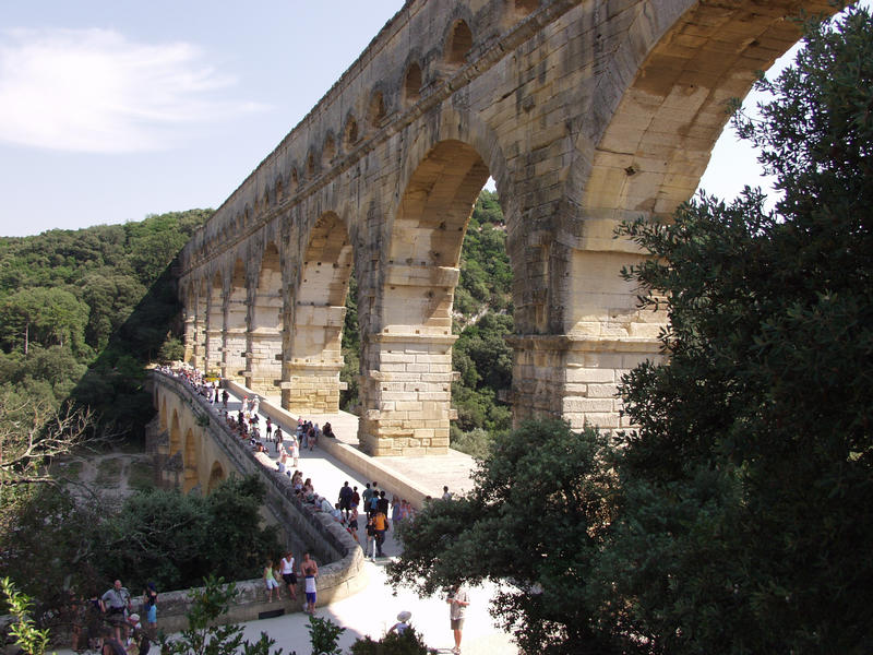 The Roman Aqueduct Pont du Gard