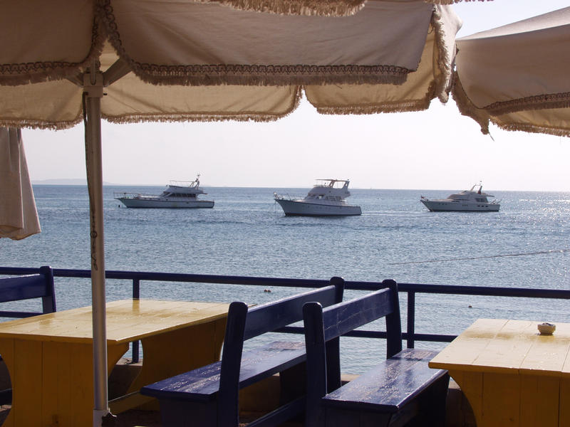 Boats in the Red Sea