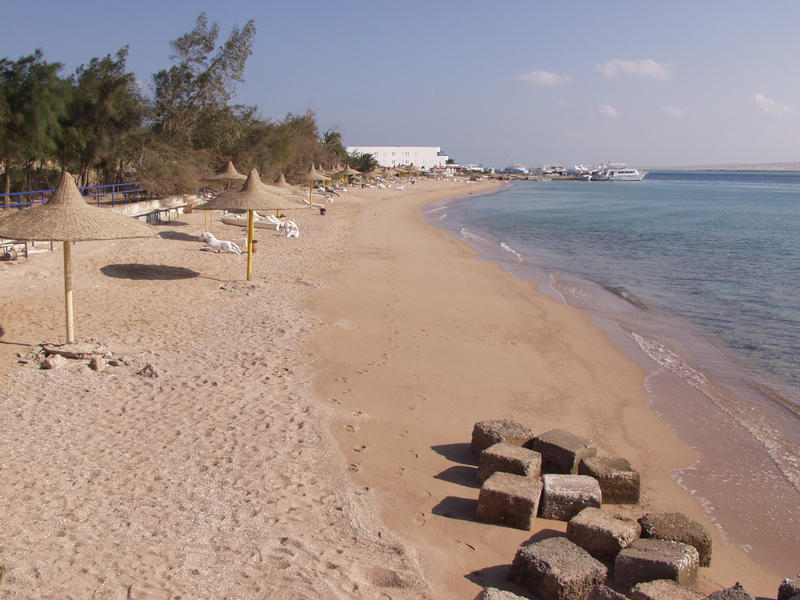 A beach on the Red Sea