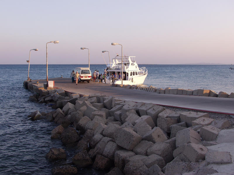 A pier on the Red Sea