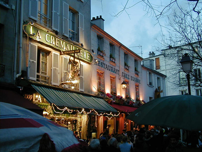 Houses at Place du Tertre at Montmartre