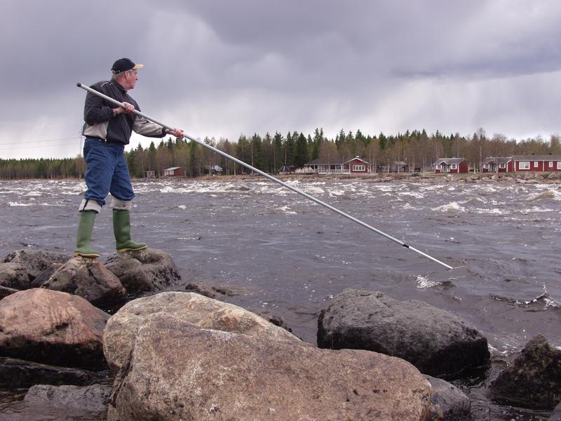 A fisherman at work