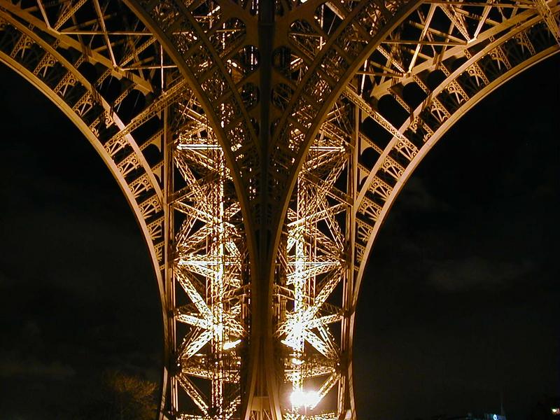 A leg of the Eiffel tower