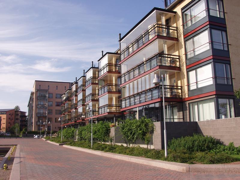 New apartment buildings