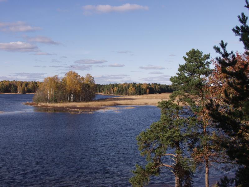 The Morsfjrden bay seen from Medvast island