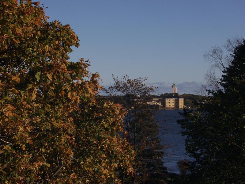 Suomenlinna sea fortress seen from Kaivopuisto park