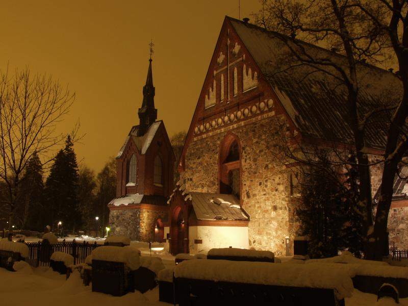 The Helsinki Parish church and its bell tower