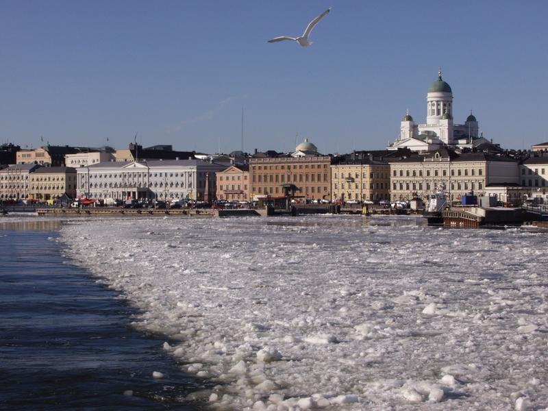 Ice covers the South port