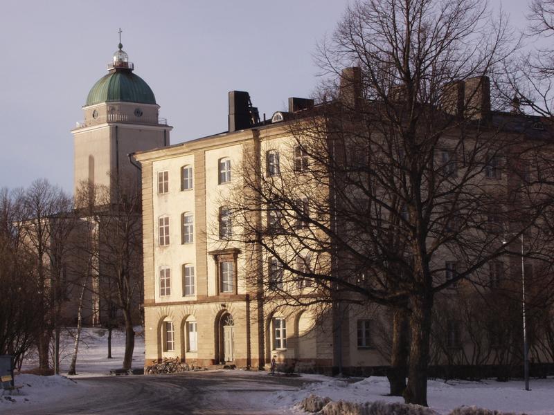 The Alexander Nevski church and an old russian barracks