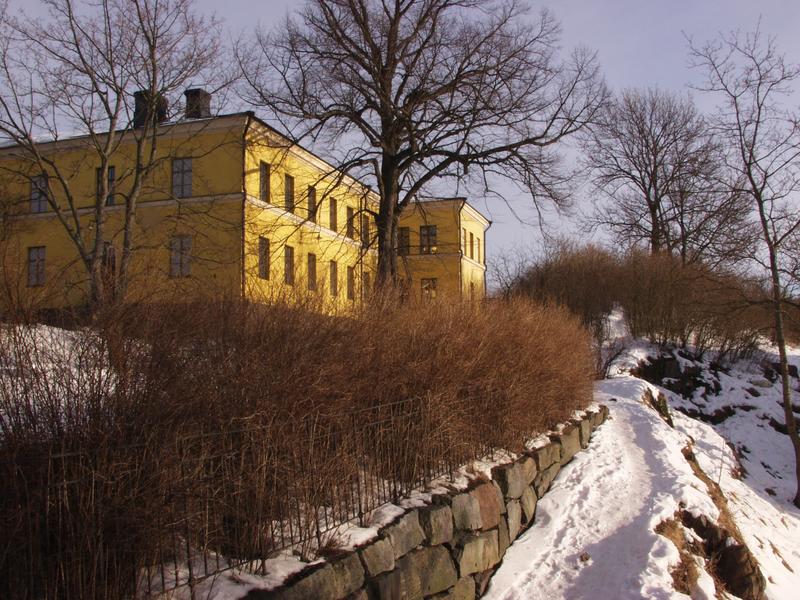 A building's back yard