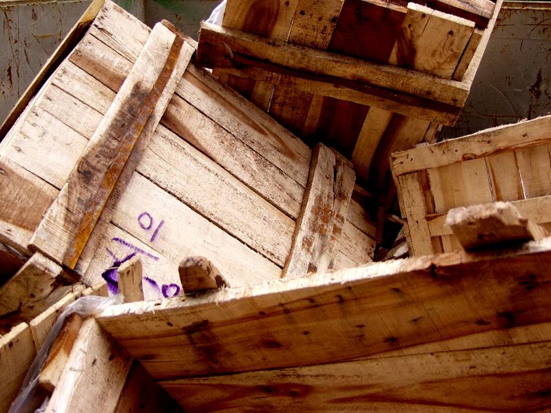 Wooden crates