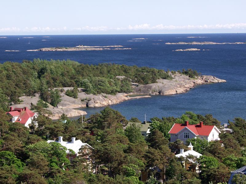 Nkym Hangon vesitornista Puistovuorenniemelle