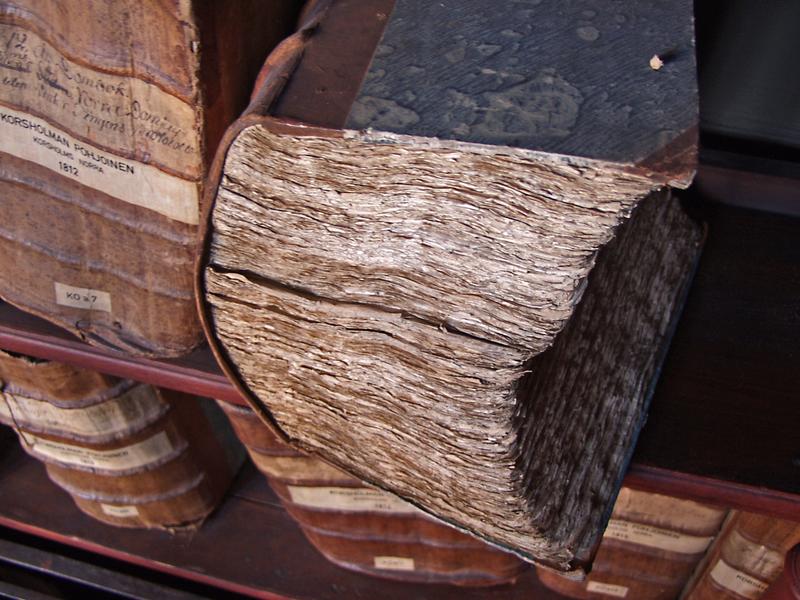 An old church book at the National archives