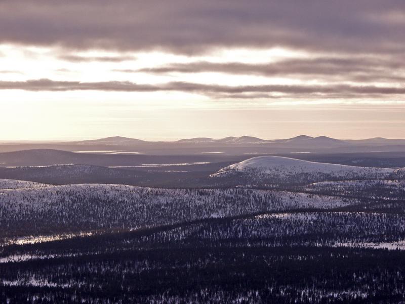 Arctic hills at Saariselk and Sompio